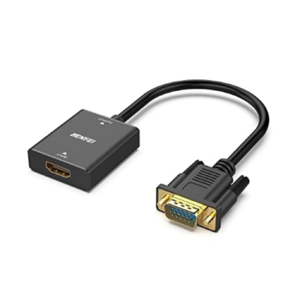 🌙 B119-8 BENFEI HDMI to VGA, Uni-Directional HDMI to VGA (Display) Adapter